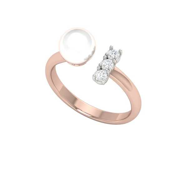 PEARLY WITH THREE SOLITAIRE 